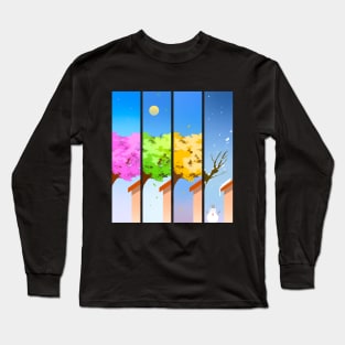 Four seasons at my house Long Sleeve T-Shirt